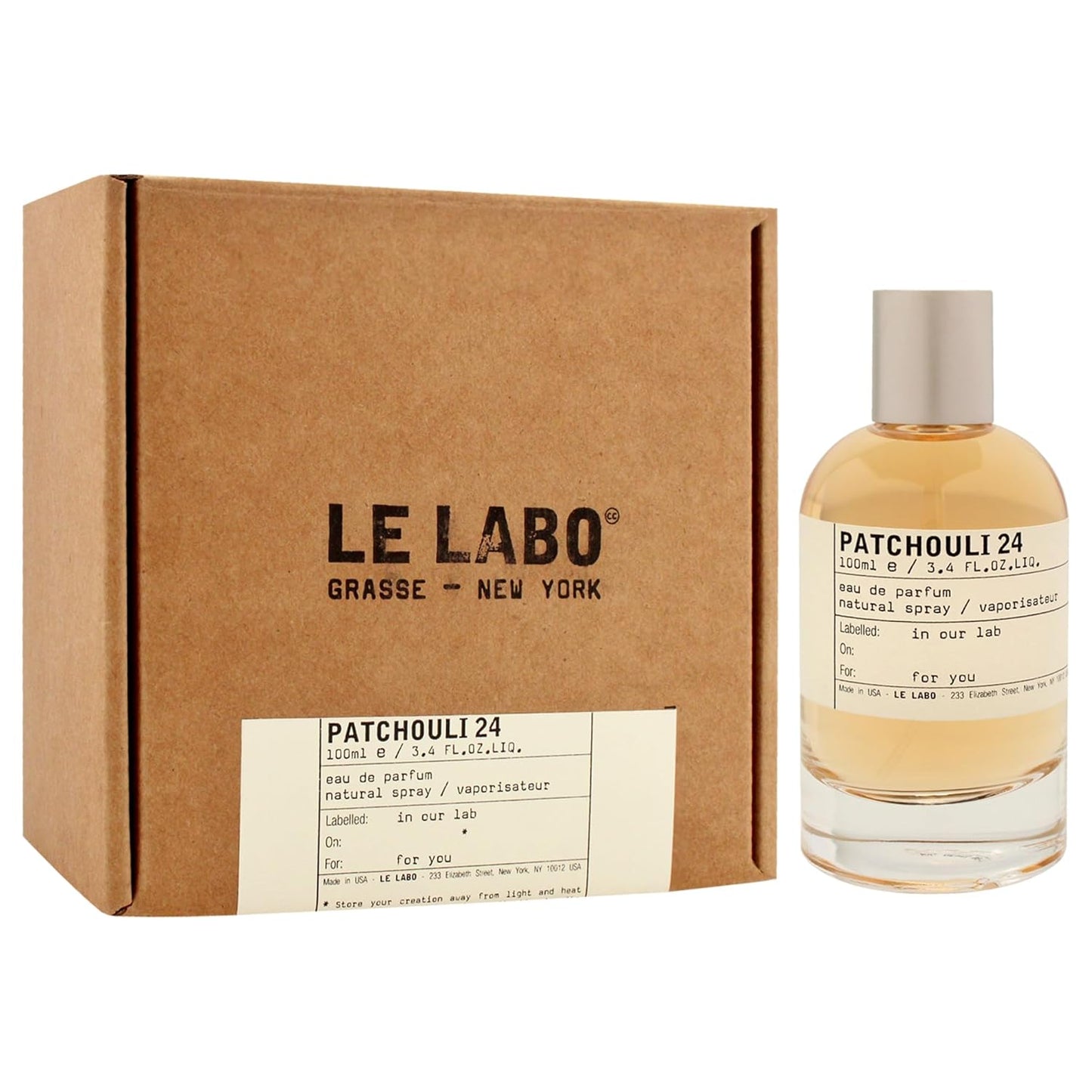 Le Labo Patchouli 24 [ Eau De Parfum Spray ] Bottle Size: 3.4 oz 100ml