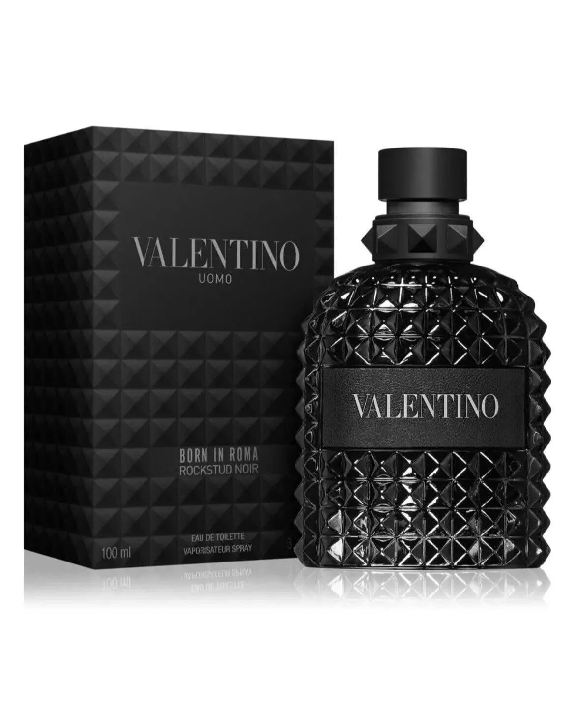 Valentino Uomo Born In Roma Rockstud Noir [ Eau de Parfum Spray ] Bottle Size: 3.4 oz 100ml